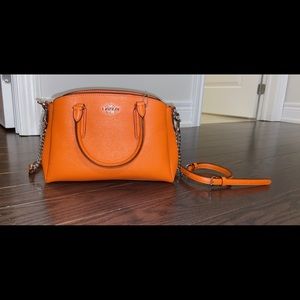 Orange coach satchel